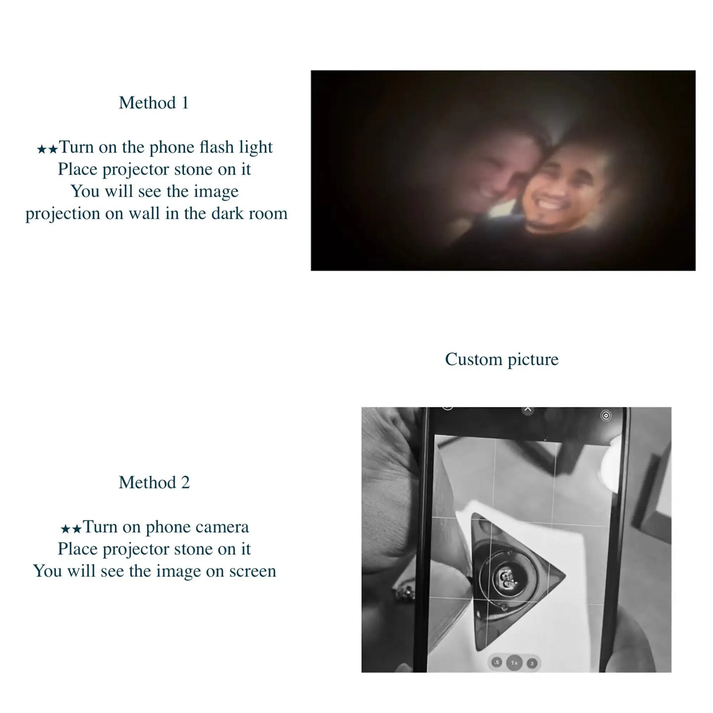 Personalized Projection Photo Necklace