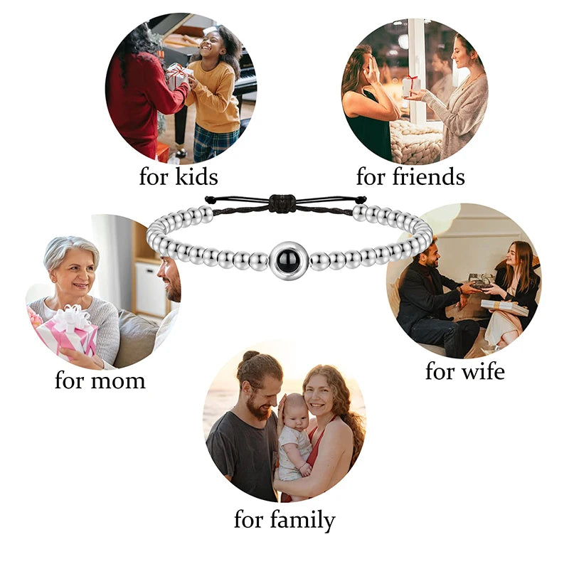 Custom Projection Photo Bracelet