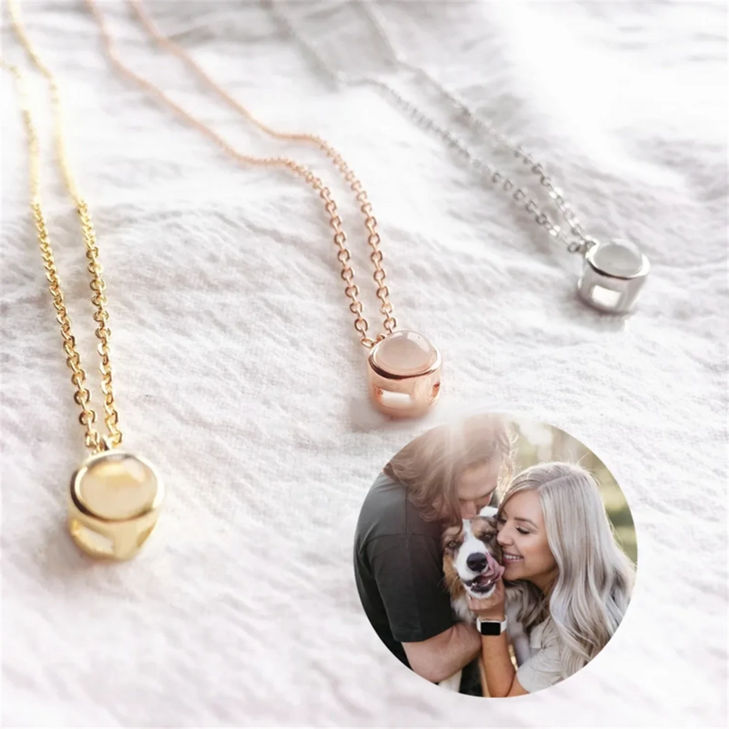 Personalized Projection Photo Necklace