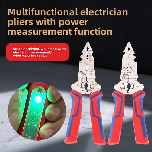 Multifunctional folding pen pliers and wire stripper